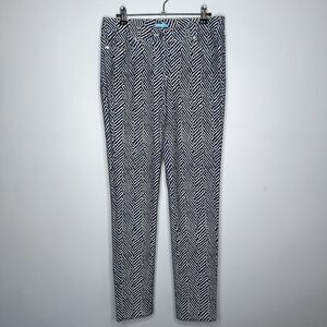 J. McLaughlin Women’s Geometric Print Skinny Jeans Blue Size 6